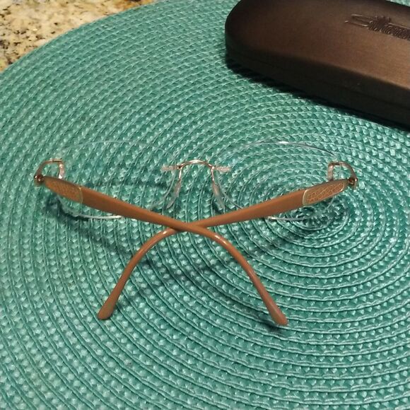 Silhouette 6704 20 Rimless 53-18-135 Used Eyeglasses Frames with case - Picture 8 of 12